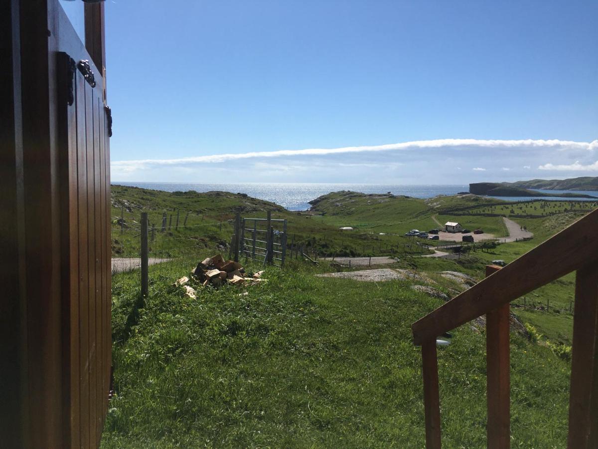 Eco Crofters Wagon By The Beach Oldshoremore Exteriér fotografie